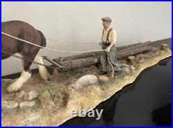 Logging -Border Fine Arts (B0700)-Sculpted by Ray Ayres (2001)