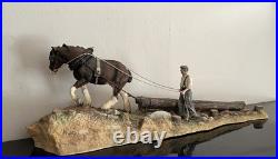 Logging -Border Fine Arts (B0700)-Sculpted by Ray Ayres (2001)