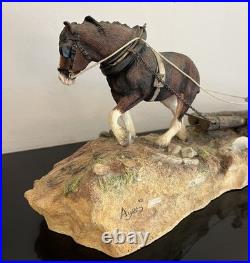 Logging -Border Fine Arts (B0700)-Sculpted by Ray Ayres (2001)