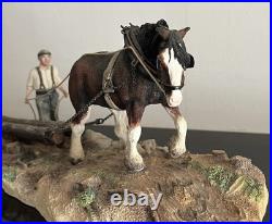 Logging -Border Fine Arts (B0700)-Sculpted by Ray Ayres (2001)