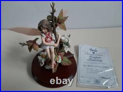Lovely 1990s Border Fine Arts Flower Fairy Wild Cherry Fairy CF25 1994 with COA
