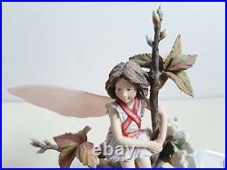 Lovely 1990s Border Fine Arts Flower Fairy Wild Cherry Fairy CF25 1994 with COA