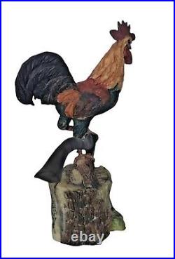 Lowell Davis 1978 Ignorance Is Bliss Rooster Figurine Border Fine Arts Signed
