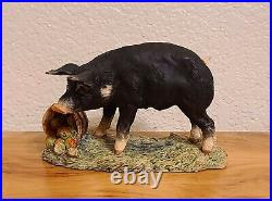 Lowell Davis Wilber Pig Figurine Border Fine Arts Schmid