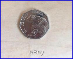 MR JEREMY FISHER 50p 2017 BEATRIX POTTER RARE COLLECTABLE COIN (circulated)