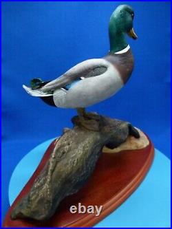 Mallard duck, AO477, water fowl of the world, made in 2000, by don briddell