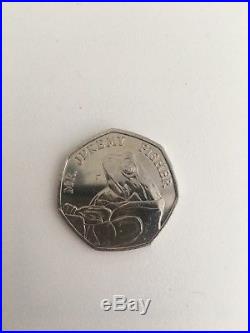 Mr Jeremy Fisher Rare 50p Coin, 2017 From The Beatrix Potter Collection