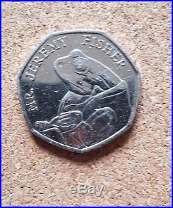 Mr jeremy fisher 50p coin rare