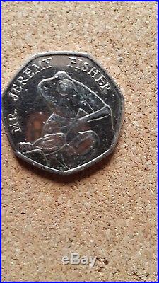 Mr jeremy fisher 50p coin rare