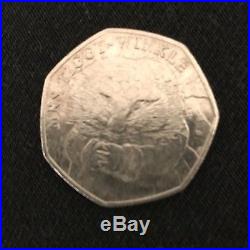Mrs Tiggy Winkle 50P Coin very Rare