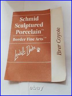 NEW RARE 1980 Lowell Davis Schmid Border Fine Arts Uncle Remus Brer Coyote
