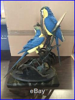 New Border Fine Arts Blue and Gold Macaws B0327