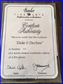 New Border Fine Arts Duke and Duchess FT05 Limited Ed. Foxes