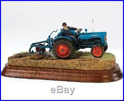New Border Fine Arts Farming Fordson Tractor With Plough Model Is Up To Scratch