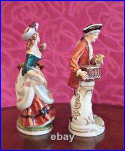 Pair of Antique German'Meissen' Porcelain Figurines