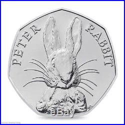 Peter Rabbit 50p coin, rare half whisker, Genuine 2016 highly collectable