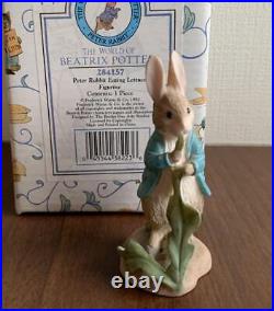 Peter Rabbit Eating Lettuce Figurine Border Fine Arts