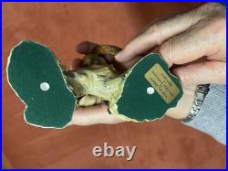 RARE 1978 Border Fine Arts Fox and Rabbit figurine by Mairi Laing With Stand