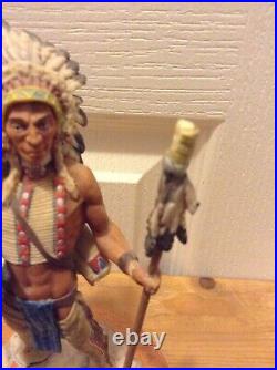 RARE 1984 Border Fine Arts POLLAND Sculpture RUNNING WOLF Native American LTD ED