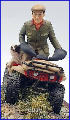 RARE Border Fine Arts Easy Riders figurine Farmer & Collie dog on quad bike