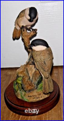 RARE Border Fine Arts Limited Edition Willow Tits 1980 219/850 Excellent COA