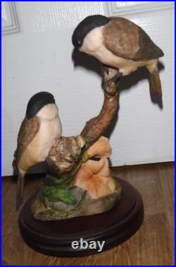 RARE Border Fine Arts Limited Edition Willow Tits 1980 219/850 Excellent COA
