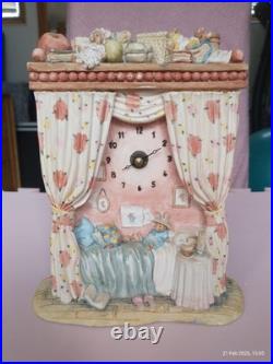 RARE Brambly Hedge'Canopy Bed' Clock, Model BH101 by Border Fine Arts
