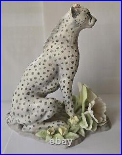 RARE Limited Border Fine Arts Fleur Cowles Imagined World Cheetah w Rose Figure