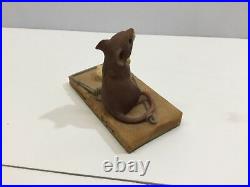RARE Vintage AYNSLEY Border Fine Arts, MOUSE ON TRAP, CHEESE 1980, owned from new