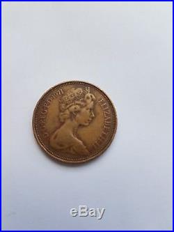 Rare 1971 2p new pence coin
