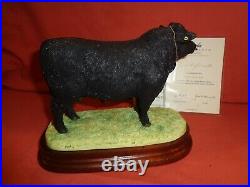 Rare Border Fine Arts BFA Welsh Black Bull Limited Ed B0999