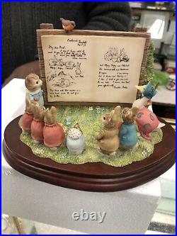 Rare Border Fine Arts Beatrix Potter Tableau #669814 Rare Boxed Mint 1701/2000