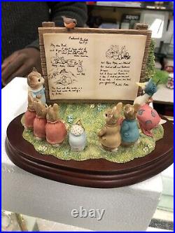 Rare Border Fine Arts Beatrix Potter Tableau #669814 Rare Boxed Mint 1701/2000