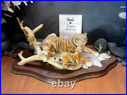 Rare Border Fine Arts Bengal Tiger and Cubs Limited edition with Certificate Rare Border Fine Arts Bengal Tiger and Cubs Limited edition with Certificate