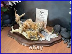 Rare Border Fine Arts Bengal Tiger and Cubs Limited edition with Certificate Rare Border Fine Arts Bengal Tiger and Cubs Limited edition with Certificate