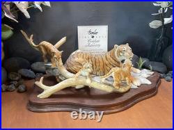 Rare Border Fine Arts Bengal Tiger and Cubs Limited edition with Certificate Rare Border Fine Arts Bengal Tiger and Cubs Limited edition with Certificate