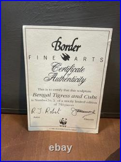 Rare Border Fine Arts Bengal Tiger and Cubs Limited edition with Certificate Rare Border Fine Arts Bengal Tiger and Cubs Limited edition with Certificate
