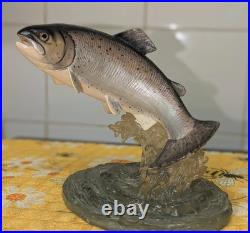 Rare Border Fine Arts D. Walton Rainbow Trout Ornament 141- Handmade In Scotland
