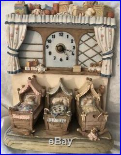Rare Border Fine Arts Jill Barklem Brambly Hedge BH102 Poppys Babies Clock