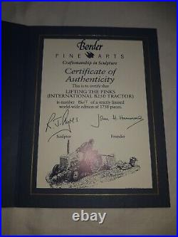 Rare Border Fine Arts Lifting The Pinks By Ray Ayres, With Box And Certificate