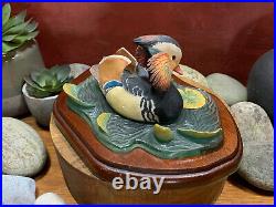 Rare Border Fine Arts Mandarin Duck PS03 with Base