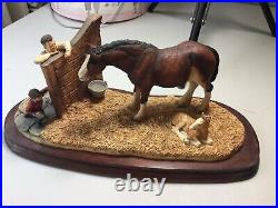 Rare Border Fine Arts Next generation Clydesdale Mare And Foal. Horse Collection