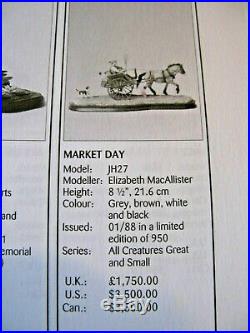 Rare Border Fine Arts Scotland Market Day By Elizabeth MacAllister Ltd Edt