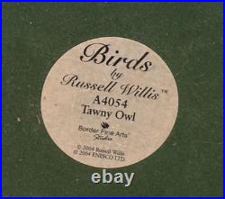 Rare Border Fine Arts Tawny Owl Birds by Russell Willis A4054 Unboxed SU74