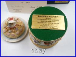 Rare Brambly Hedge Border Fine Arts Bfa Sea Story Trinket Box Ltd Edtn Bo756 Bxd