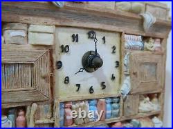 Rare Brambly Hedge Border Fine Arts Store Stump Clock working 1988 BH100