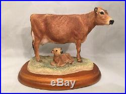 Rare Cattle Breeds A1465 Jersey Cow & New Calf 2003 Enesco ltd Border Fine Arts