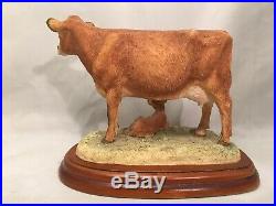 Rare Cattle Breeds A1465 Jersey Cow & New Calf 2003 Enesco ltd Border Fine Arts