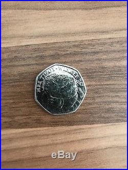 Rare (Circulation) Beatrix Potter 2016 50p coin Mrs Tiggy Winkle