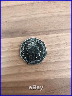 Rare (Circulation) Beatrix Potter 2016 50p coin Mrs Tiggy Winkle